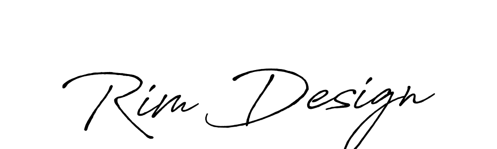 Design your own signature with our free online signature maker. With this signature software, you can create a handwritten (Antro_Vectra_Bolder) signature for name Rim Design. Rim Design signature style 7 images and pictures png