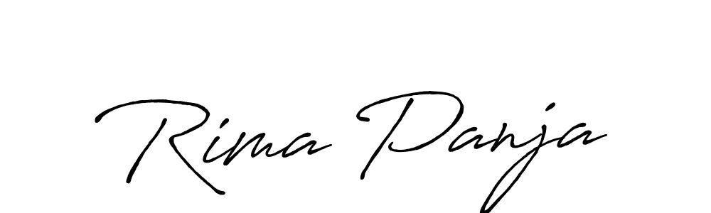 How to make Rima Panja signature? Antro_Vectra_Bolder is a professional autograph style. Create handwritten signature for Rima Panja name. Rima Panja signature style 7 images and pictures png