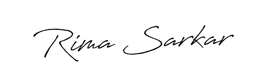 Design your own signature with our free online signature maker. With this signature software, you can create a handwritten (Antro_Vectra_Bolder) signature for name Rima Sarkar. Rima Sarkar signature style 7 images and pictures png