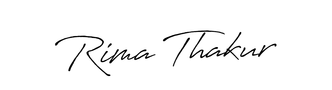 Make a beautiful signature design for name Rima Thakur. With this signature (Antro_Vectra_Bolder) style, you can create a handwritten signature for free. Rima Thakur signature style 7 images and pictures png