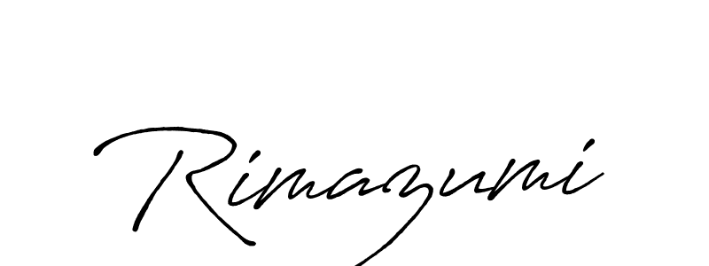 Create a beautiful signature design for name Rimazumi. With this signature (Antro_Vectra_Bolder) fonts, you can make a handwritten signature for free. Rimazumi signature style 7 images and pictures png
