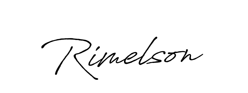 It looks lik you need a new signature style for name Rimelson. Design unique handwritten (Antro_Vectra_Bolder) signature with our free signature maker in just a few clicks. Rimelson signature style 7 images and pictures png