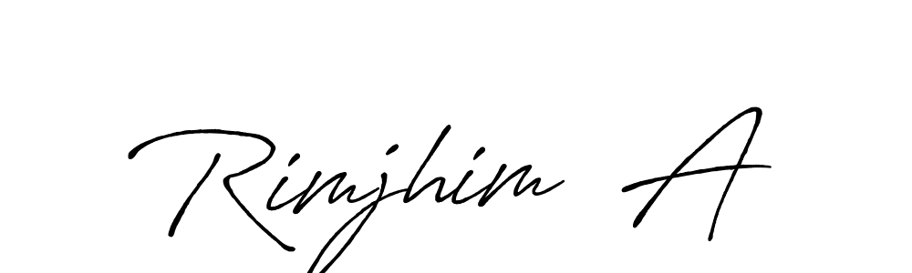 Make a beautiful signature design for name Rimjhim  A. Use this online signature maker to create a handwritten signature for free. Rimjhim  A signature style 7 images and pictures png