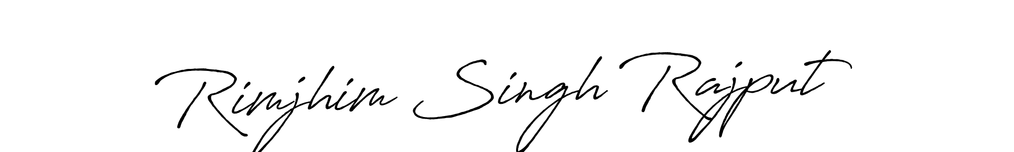 How to make Rimjhim Singh Rajput signature? Antro_Vectra_Bolder is a professional autograph style. Create handwritten signature for Rimjhim Singh Rajput name. Rimjhim Singh Rajput signature style 7 images and pictures png