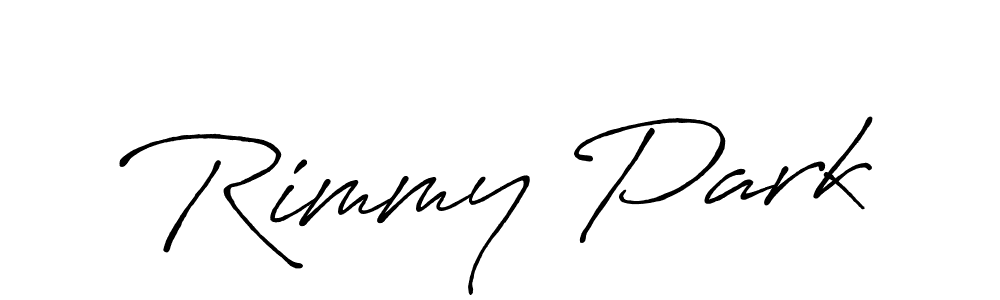 Create a beautiful signature design for name Rimmy Park. With this signature (Antro_Vectra_Bolder) fonts, you can make a handwritten signature for free. Rimmy Park signature style 7 images and pictures png
