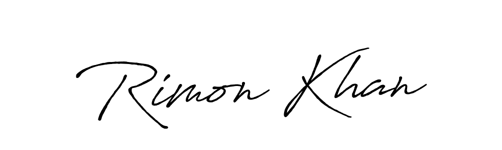 Make a short Rimon Khan signature style. Manage your documents anywhere anytime using Antro_Vectra_Bolder. Create and add eSignatures, submit forms, share and send files easily. Rimon Khan signature style 7 images and pictures png
