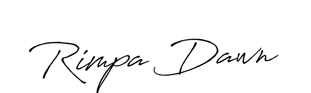 Create a beautiful signature design for name Rimpa Dawn. With this signature (Antro_Vectra_Bolder) fonts, you can make a handwritten signature for free. Rimpa Dawn signature style 7 images and pictures png