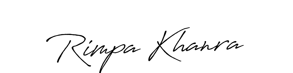 Use a signature maker to create a handwritten signature online. With this signature software, you can design (Antro_Vectra_Bolder) your own signature for name Rimpa Khanra. Rimpa Khanra signature style 7 images and pictures png