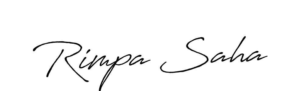 The best way (Antro_Vectra_Bolder) to make a short signature is to pick only two or three words in your name. The name Rimpa Saha include a total of six letters. For converting this name. Rimpa Saha signature style 7 images and pictures png