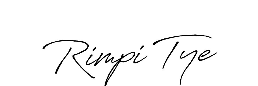 How to make Rimpi Tye signature? Antro_Vectra_Bolder is a professional autograph style. Create handwritten signature for Rimpi Tye name. Rimpi Tye signature style 7 images and pictures png