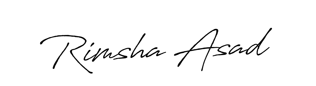 Also You can easily find your signature by using the search form. We will create Rimsha Asad name handwritten signature images for you free of cost using Antro_Vectra_Bolder sign style. Rimsha Asad signature style 7 images and pictures png