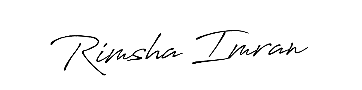 Also You can easily find your signature by using the search form. We will create Rimsha Imran name handwritten signature images for you free of cost using Antro_Vectra_Bolder sign style. Rimsha Imran signature style 7 images and pictures png