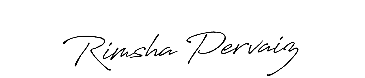 if you are searching for the best signature style for your name Rimsha Pervaiz. so please give up your signature search. here we have designed multiple signature styles  using Antro_Vectra_Bolder. Rimsha Pervaiz signature style 7 images and pictures png