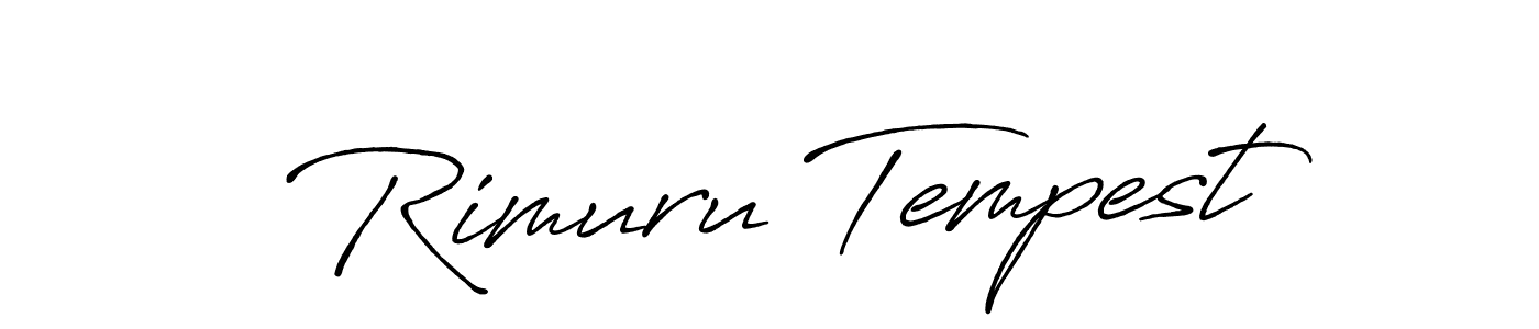 The best way (Antro_Vectra_Bolder) to make a short signature is to pick only two or three words in your name. The name Rimuru Tempest include a total of six letters. For converting this name. Rimuru Tempest signature style 7 images and pictures png