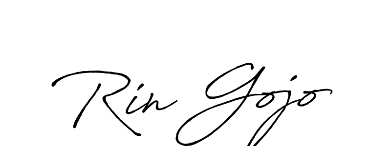 You should practise on your own different ways (Antro_Vectra_Bolder) to write your name (Rin Gojo) in signature. don't let someone else do it for you. Rin Gojo signature style 7 images and pictures png