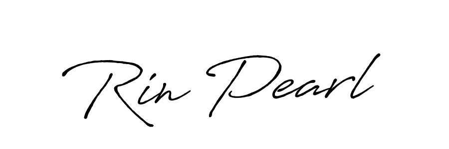 How to make Rin Pearl name signature. Use Antro_Vectra_Bolder style for creating short signs online. This is the latest handwritten sign. Rin Pearl signature style 7 images and pictures png