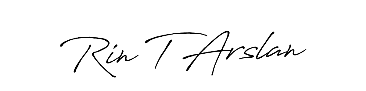 You should practise on your own different ways (Antro_Vectra_Bolder) to write your name (Rin T Arslan) in signature. don't let someone else do it for you. Rin T Arslan signature style 7 images and pictures png