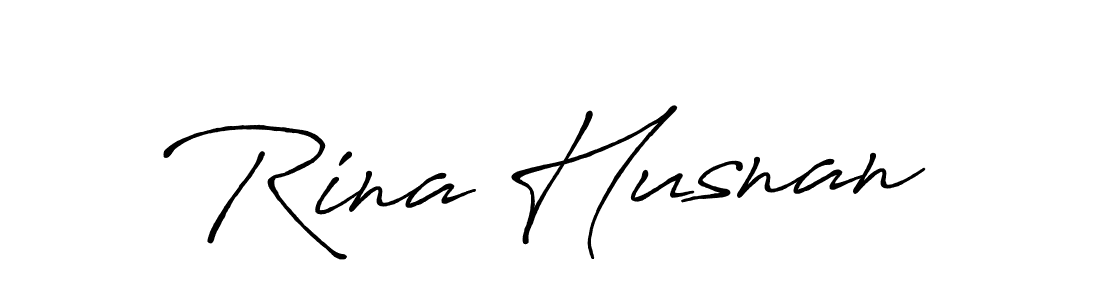 Antro_Vectra_Bolder is a professional signature style that is perfect for those who want to add a touch of class to their signature. It is also a great choice for those who want to make their signature more unique. Get Rina Husnan name to fancy signature for free. Rina Husnan signature style 7 images and pictures png