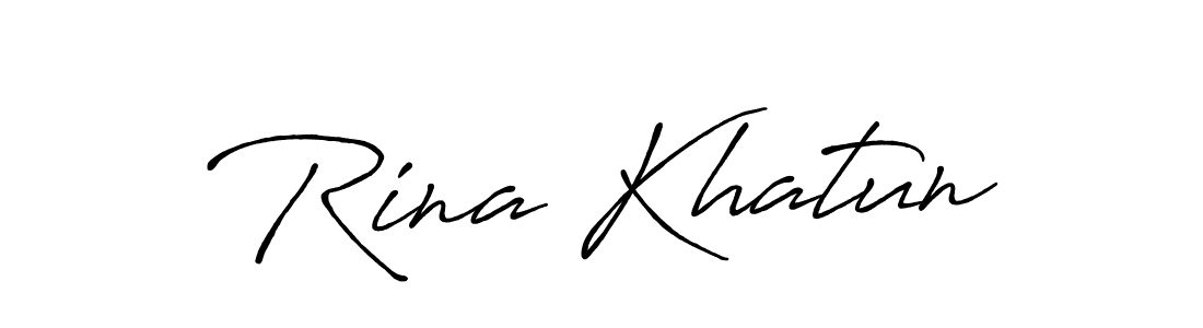 You should practise on your own different ways (Antro_Vectra_Bolder) to write your name (Rina Khatun) in signature. don't let someone else do it for you. Rina Khatun signature style 7 images and pictures png