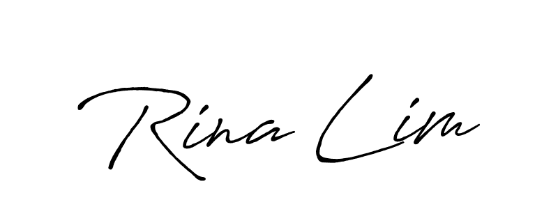 Also You can easily find your signature by using the search form. We will create Rina Lim name handwritten signature images for you free of cost using Antro_Vectra_Bolder sign style. Rina Lim signature style 7 images and pictures png