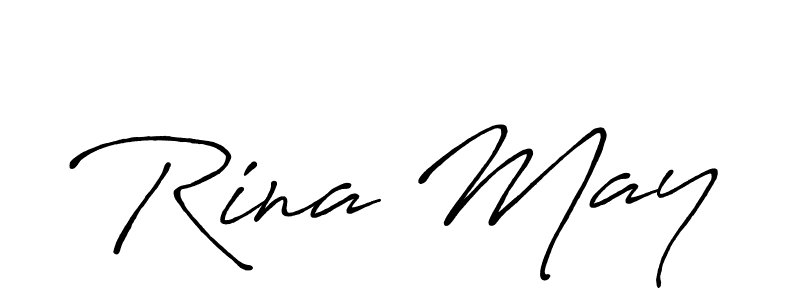 Make a short Rina May signature style. Manage your documents anywhere anytime using Antro_Vectra_Bolder. Create and add eSignatures, submit forms, share and send files easily. Rina May signature style 7 images and pictures png