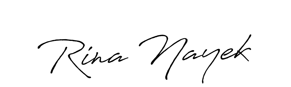 Rina Nayek stylish signature style. Best Handwritten Sign (Antro_Vectra_Bolder) for my name. Handwritten Signature Collection Ideas for my name Rina Nayek. Rina Nayek signature style 7 images and pictures png