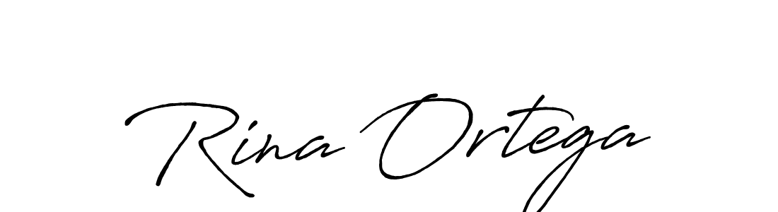 Create a beautiful signature design for name Rina Ortega. With this signature (Antro_Vectra_Bolder) fonts, you can make a handwritten signature for free. Rina Ortega signature style 7 images and pictures png