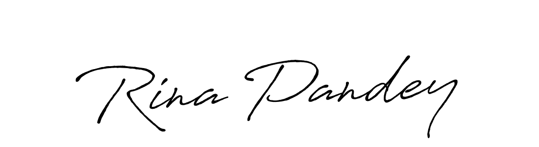 Also we have Rina Pandey name is the best signature style. Create professional handwritten signature collection using Antro_Vectra_Bolder autograph style. Rina Pandey signature style 7 images and pictures png