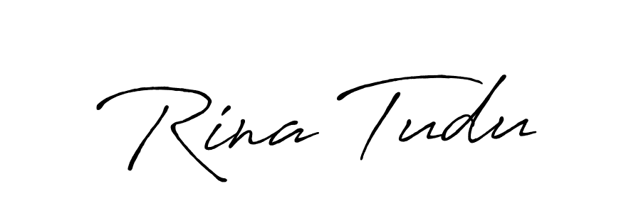 You can use this online signature creator to create a handwritten signature for the name Rina Tudu. This is the best online autograph maker. Rina Tudu signature style 7 images and pictures png