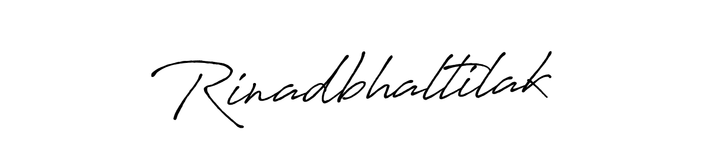 How to Draw Rinadbhaltilak signature style? Antro_Vectra_Bolder is a latest design signature styles for name Rinadbhaltilak. Rinadbhaltilak signature style 7 images and pictures png