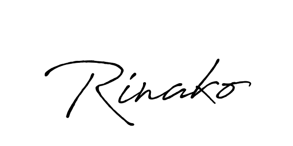 Similarly Antro_Vectra_Bolder is the best handwritten signature design. Signature creator online .You can use it as an online autograph creator for name Rinako. Rinako signature style 7 images and pictures png