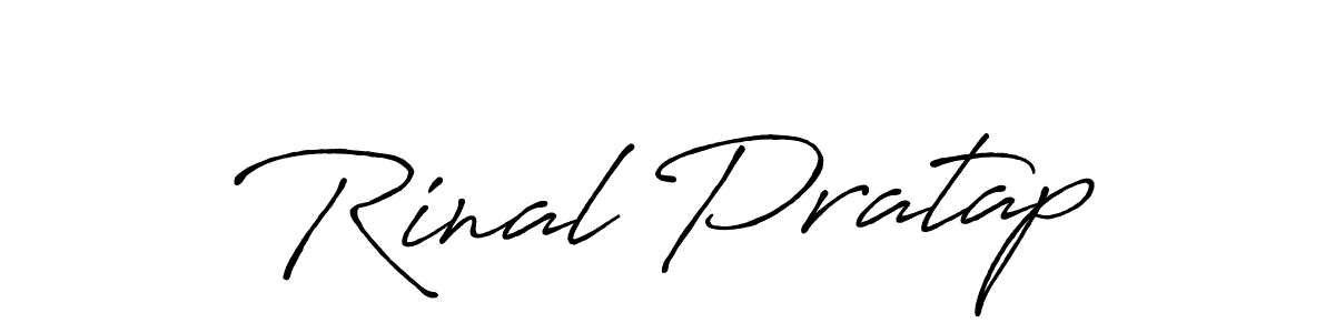 Similarly Antro_Vectra_Bolder is the best handwritten signature design. Signature creator online .You can use it as an online autograph creator for name Rinal Pratap. Rinal Pratap signature style 7 images and pictures png