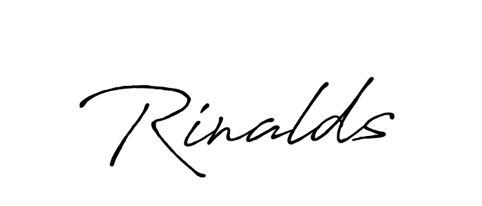How to make Rinalds signature? Antro_Vectra_Bolder is a professional autograph style. Create handwritten signature for Rinalds name. Rinalds signature style 7 images and pictures png