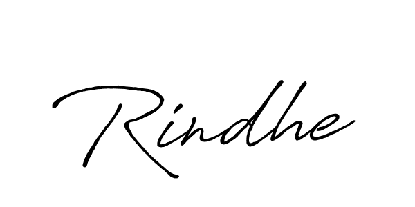 Design your own signature with our free online signature maker. With this signature software, you can create a handwritten (Antro_Vectra_Bolder) signature for name Rindhe. Rindhe signature style 7 images and pictures png