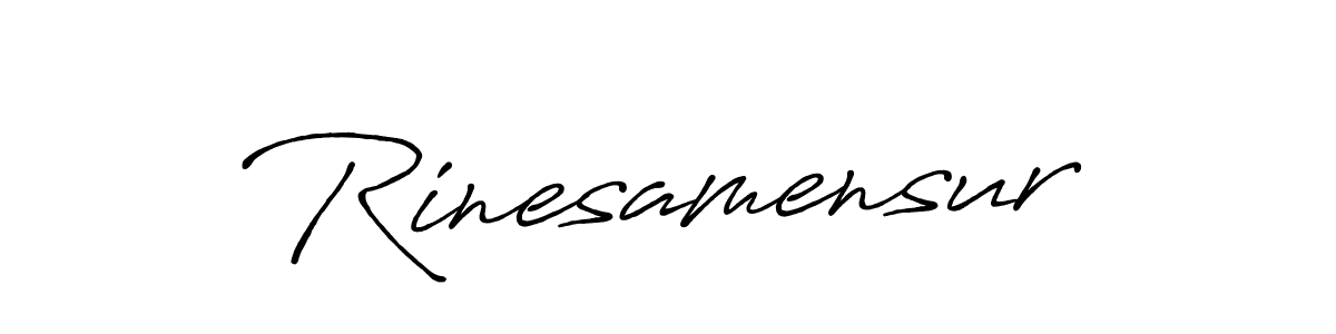 Rinesamensur stylish signature style. Best Handwritten Sign (Antro_Vectra_Bolder) for my name. Handwritten Signature Collection Ideas for my name Rinesamensur. Rinesamensur signature style 7 images and pictures png