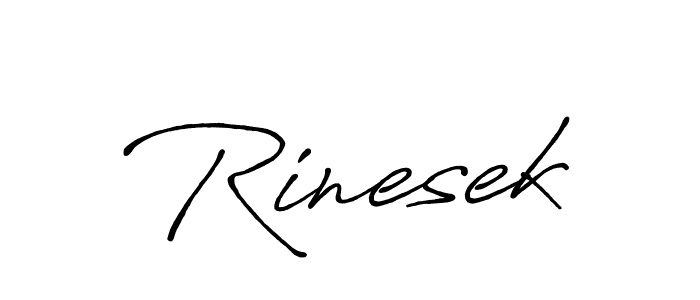 Use a signature maker to create a handwritten signature online. With this signature software, you can design (Antro_Vectra_Bolder) your own signature for name Rinesek. Rinesek signature style 7 images and pictures png