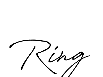 Also we have Ring name is the best signature style. Create professional handwritten signature collection using Antro_Vectra_Bolder autograph style. Ring signature style 7 images and pictures png