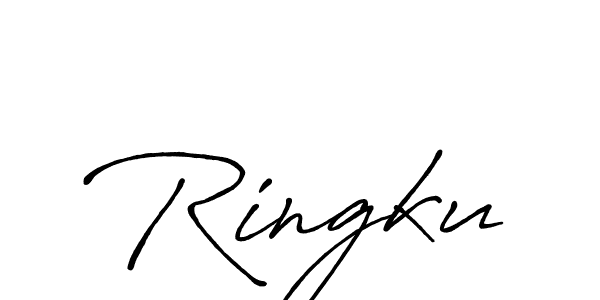 How to make Ringku name signature. Use Antro_Vectra_Bolder style for creating short signs online. This is the latest handwritten sign. Ringku signature style 7 images and pictures png