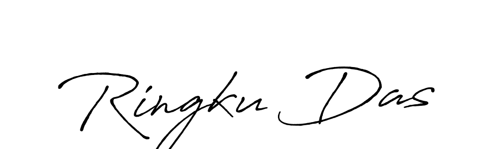 Antro_Vectra_Bolder is a professional signature style that is perfect for those who want to add a touch of class to their signature. It is also a great choice for those who want to make their signature more unique. Get Ringku Das name to fancy signature for free. Ringku Das signature style 7 images and pictures png