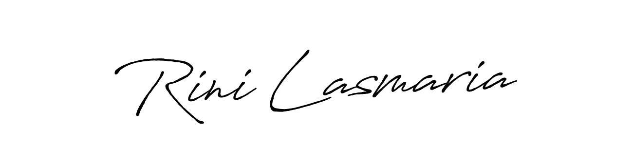 Rini Lasmaria stylish signature style. Best Handwritten Sign (Antro_Vectra_Bolder) for my name. Handwritten Signature Collection Ideas for my name Rini Lasmaria. Rini Lasmaria signature style 7 images and pictures png