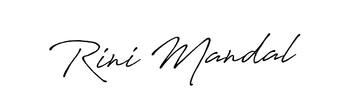 Design your own signature with our free online signature maker. With this signature software, you can create a handwritten (Antro_Vectra_Bolder) signature for name Rini Mandal. Rini Mandal signature style 7 images and pictures png