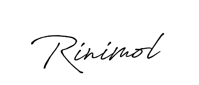 Antro_Vectra_Bolder is a professional signature style that is perfect for those who want to add a touch of class to their signature. It is also a great choice for those who want to make their signature more unique. Get Rinimol name to fancy signature for free. Rinimol signature style 7 images and pictures png