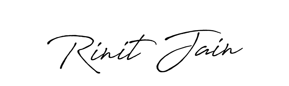 Make a beautiful signature design for name Rinit Jain. Use this online signature maker to create a handwritten signature for free. Rinit Jain signature style 7 images and pictures png