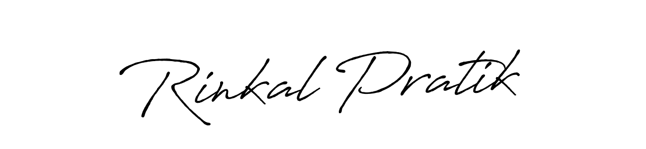 if you are searching for the best signature style for your name Rinkal Pratik. so please give up your signature search. here we have designed multiple signature styles  using Antro_Vectra_Bolder. Rinkal Pratik signature style 7 images and pictures png