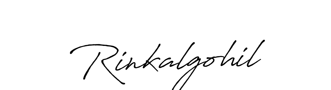 Rinkalgohil stylish signature style. Best Handwritten Sign (Antro_Vectra_Bolder) for my name. Handwritten Signature Collection Ideas for my name Rinkalgohil. Rinkalgohil signature style 7 images and pictures png