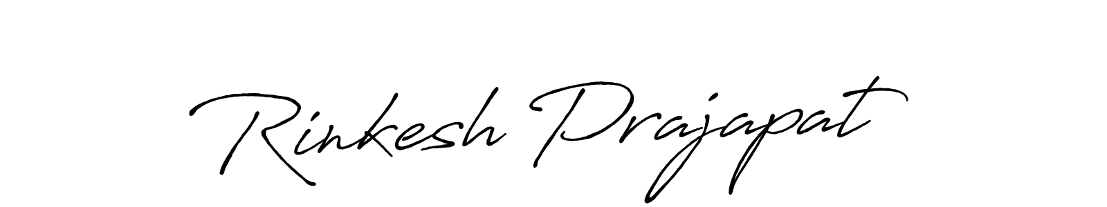 Design your own signature with our free online signature maker. With this signature software, you can create a handwritten (Antro_Vectra_Bolder) signature for name Rinkesh Prajapat. Rinkesh Prajapat signature style 7 images and pictures png