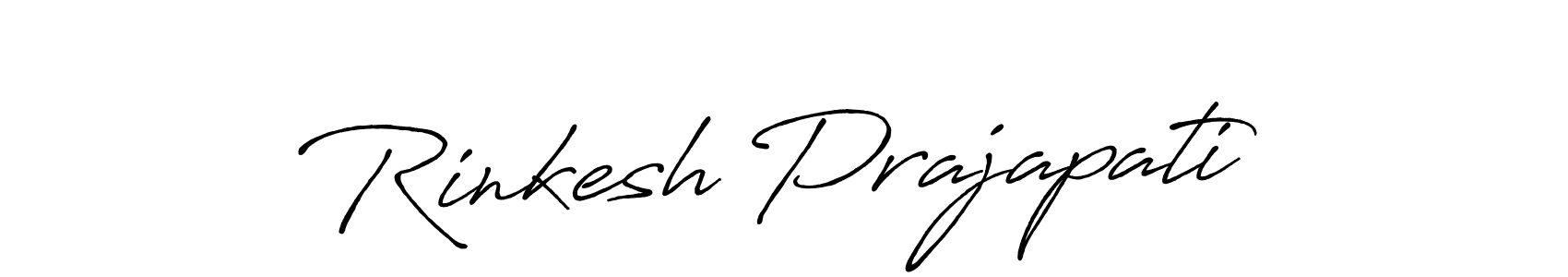 It looks lik you need a new signature style for name Rinkesh Prajapati. Design unique handwritten (Antro_Vectra_Bolder) signature with our free signature maker in just a few clicks. Rinkesh Prajapati signature style 7 images and pictures png