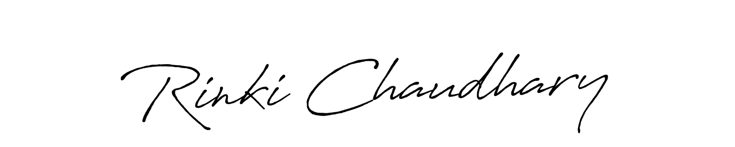 Rinki Chaudhary stylish signature style. Best Handwritten Sign (Antro_Vectra_Bolder) for my name. Handwritten Signature Collection Ideas for my name Rinki Chaudhary. Rinki Chaudhary signature style 7 images and pictures png