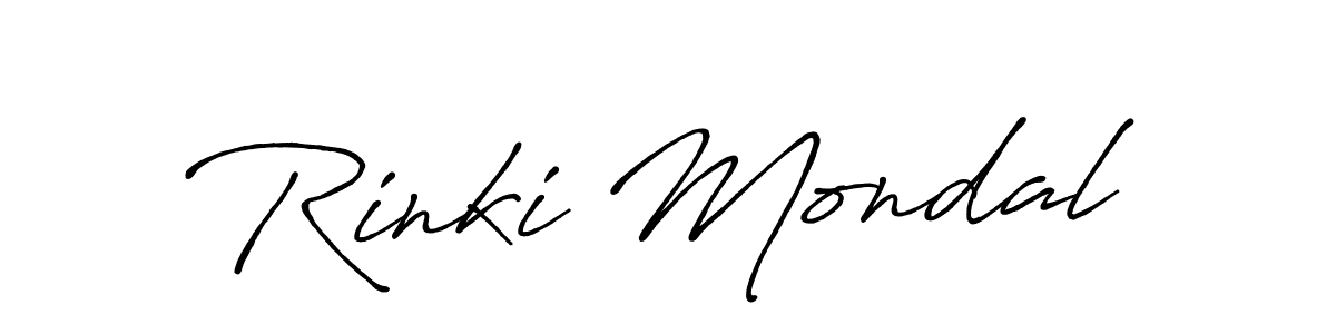 Use a signature maker to create a handwritten signature online. With this signature software, you can design (Antro_Vectra_Bolder) your own signature for name Rinki Mondal. Rinki Mondal signature style 7 images and pictures png