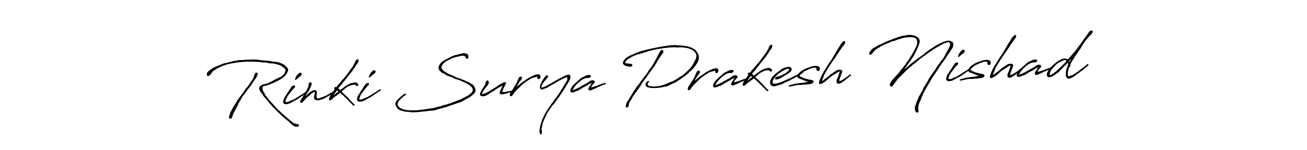 Design your own signature with our free online signature maker. With this signature software, you can create a handwritten (Antro_Vectra_Bolder) signature for name Rinki Surya Prakesh Nishad. Rinki Surya Prakesh Nishad signature style 7 images and pictures png